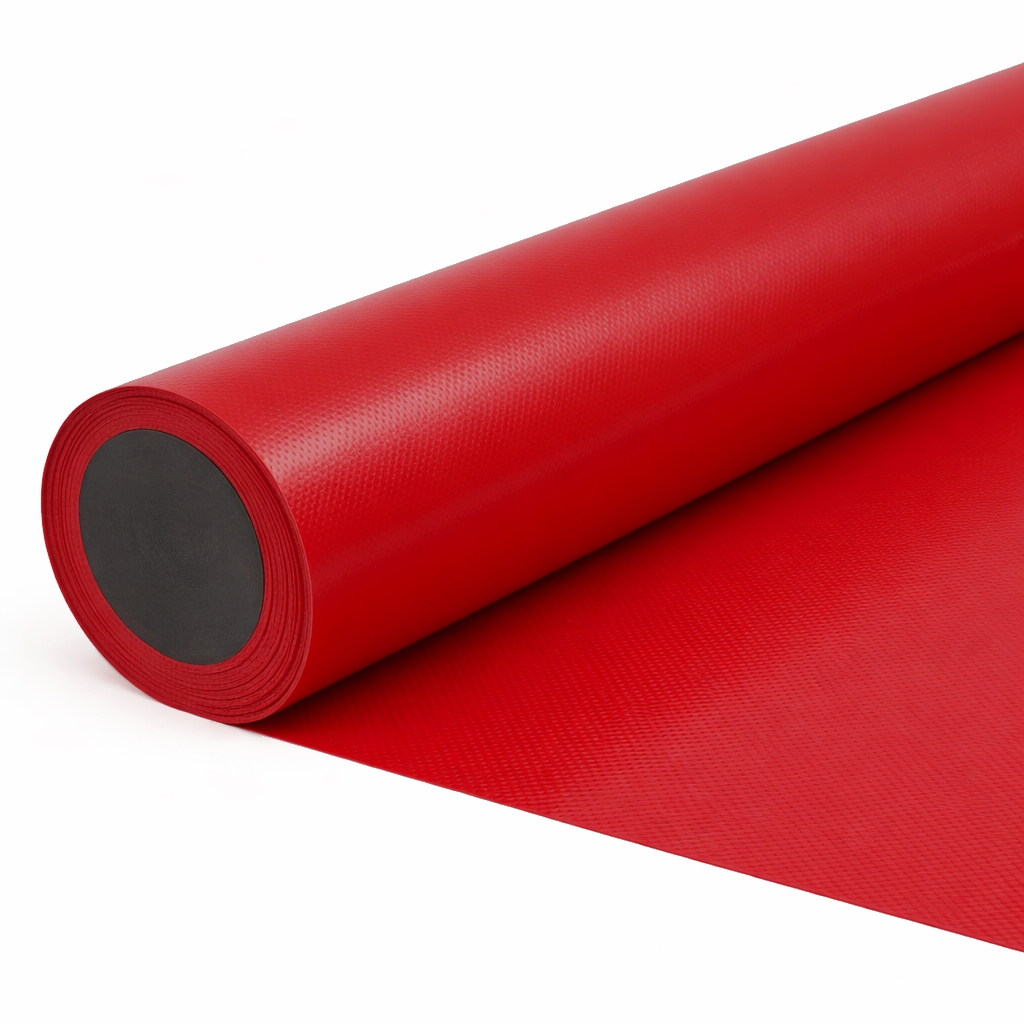 ПВХ ТКАНЬ Polystar-HL 700г/м2 красный RAL 3001 1 ст. лак полугл. -50С 3,2м 42м