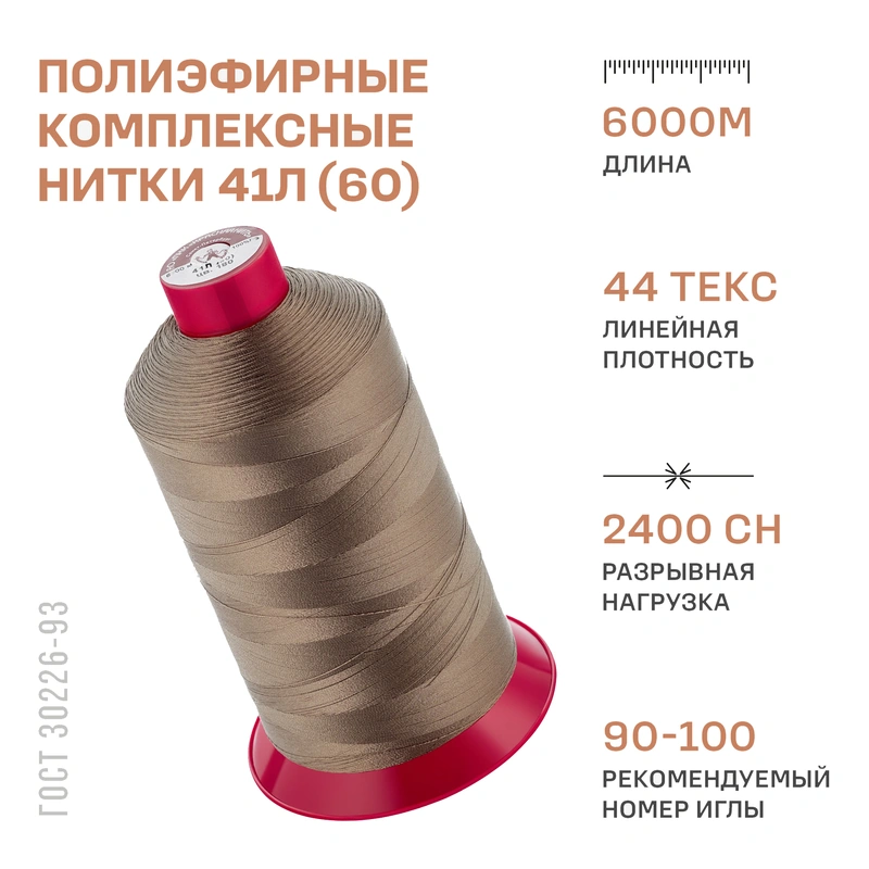 НИТКИ ПНК Красная нить 41Л 6000м