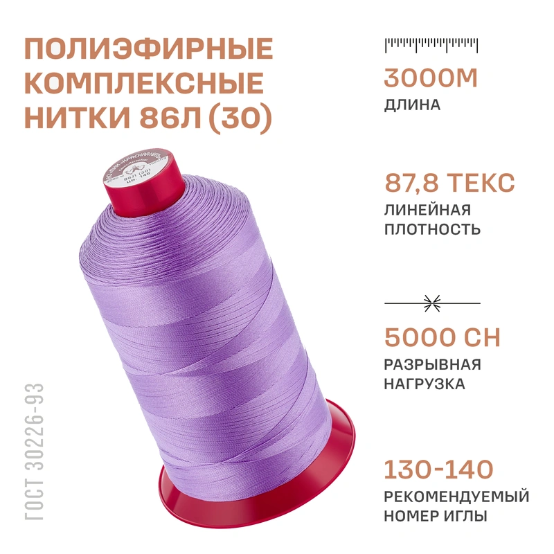 НИТКИ ПНК Красная нить 86Л 3000м