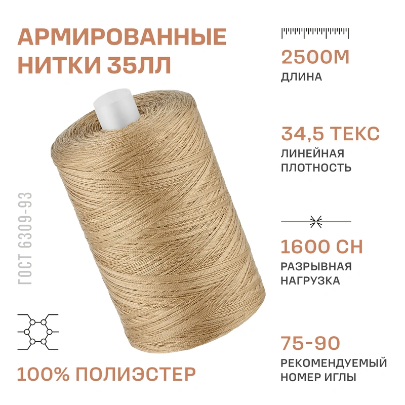 НИТКИ ПНК Красная нить 35ЛЛ 2500м