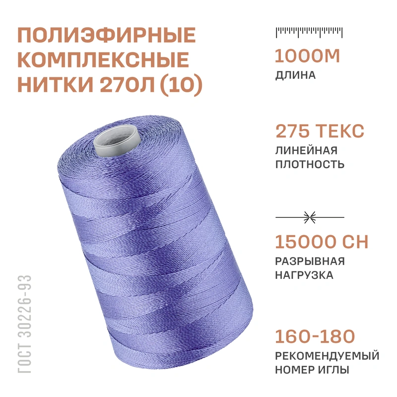 НИТКИ ПНК Красная нить 270Л 1000м
