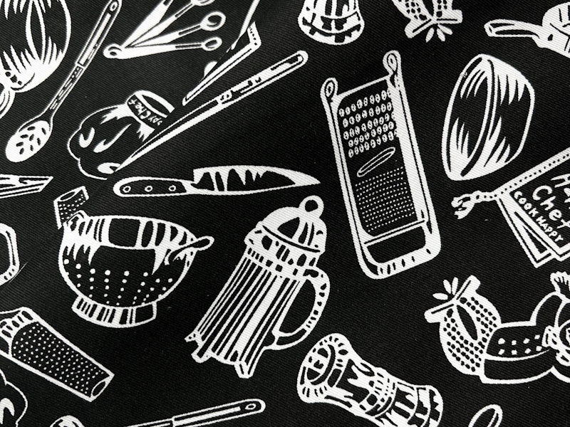 Подборка материалов для пошива фартуков, кителей и текстиля для кухни