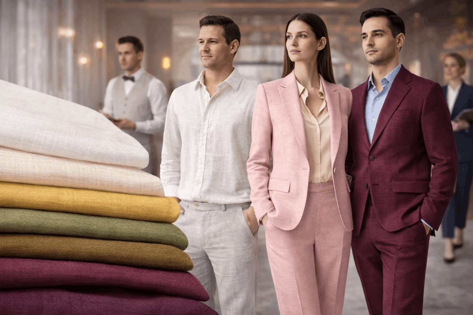 Новое направление в OLDOS: ткани со льном в составе уже на складе