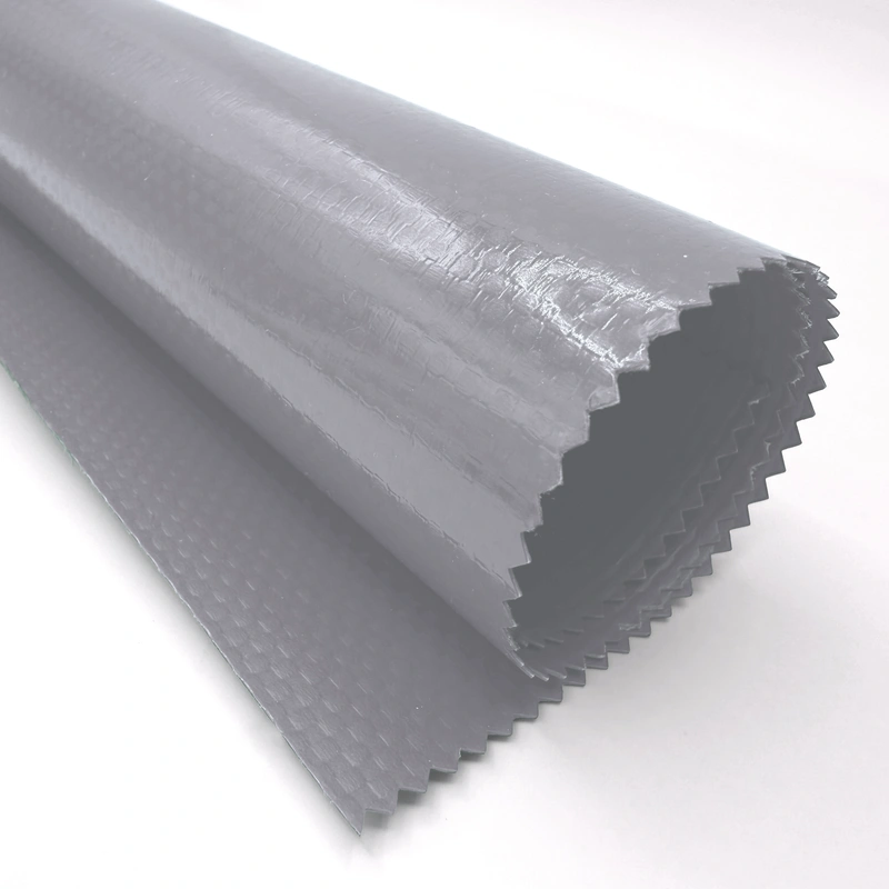 ПВХ ТКАНЬ Polystar-HL 650г/м2 серый RAL 7040 2 ст. лак полугл. -50С Г1 3м 65м