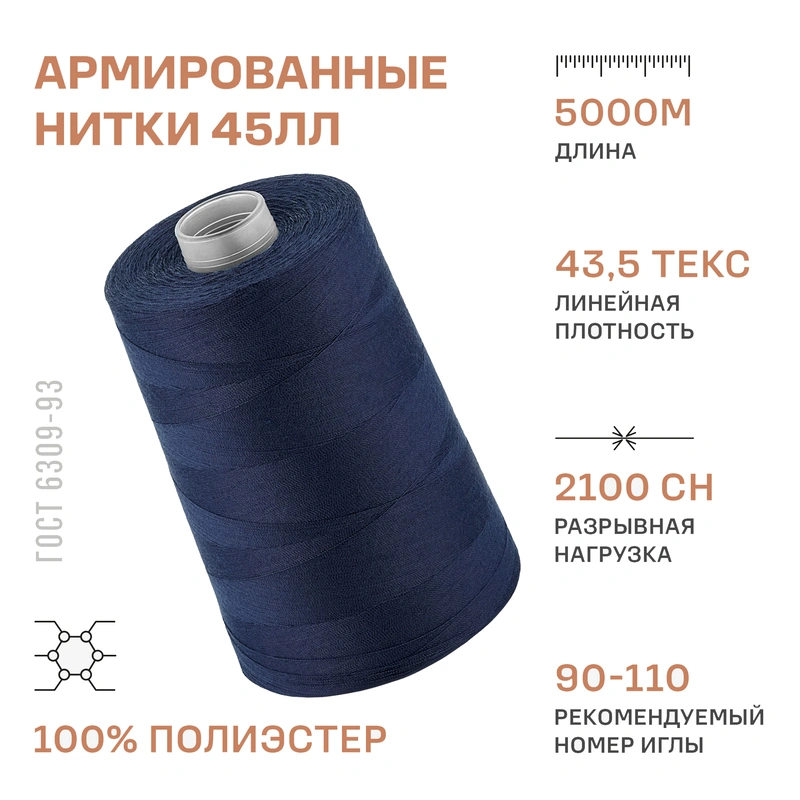 НИТКИ ПНК Красная нить 45ЛЛ 5000м