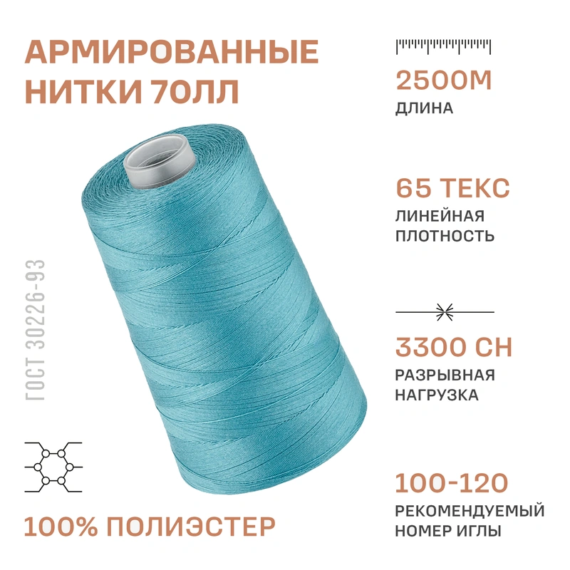 НИТКИ ПНК Красная нить 70ЛЛ 2500м