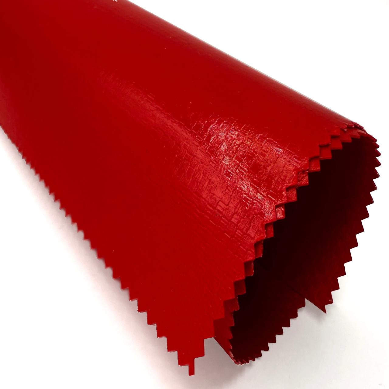 ПВХ ТКАНЬ МТ1 900г/м2 красный RAL 3001 1 ст. лак гл. -30С 3м 50м