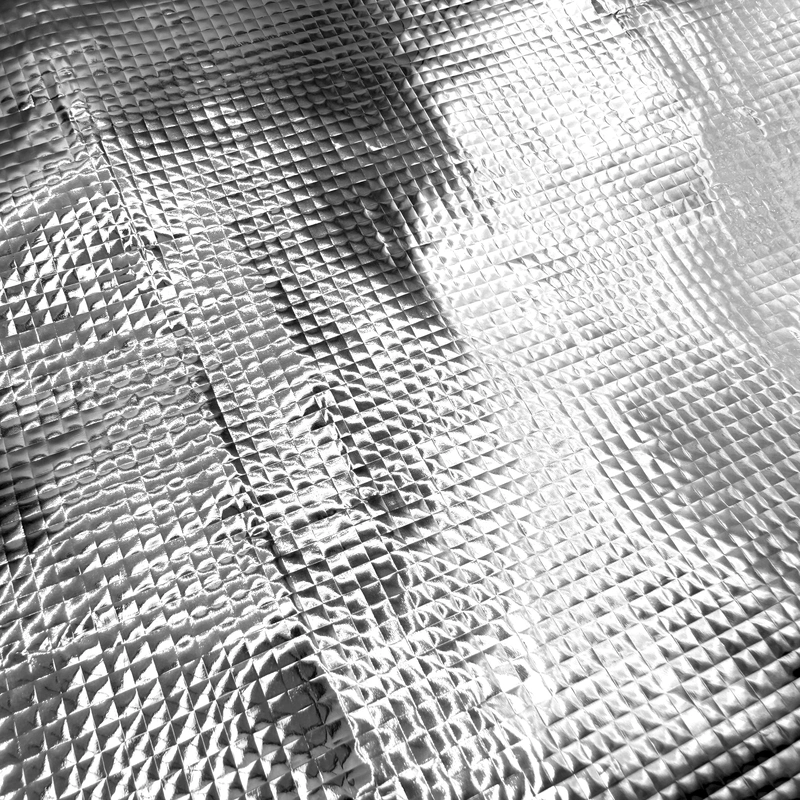 МАТЕРИАЛ ФОЛЬГИРОВАННЫЙ ТАРПАУЛИН Polystar BL 120г/м2 серый -30С 1,5м 100м