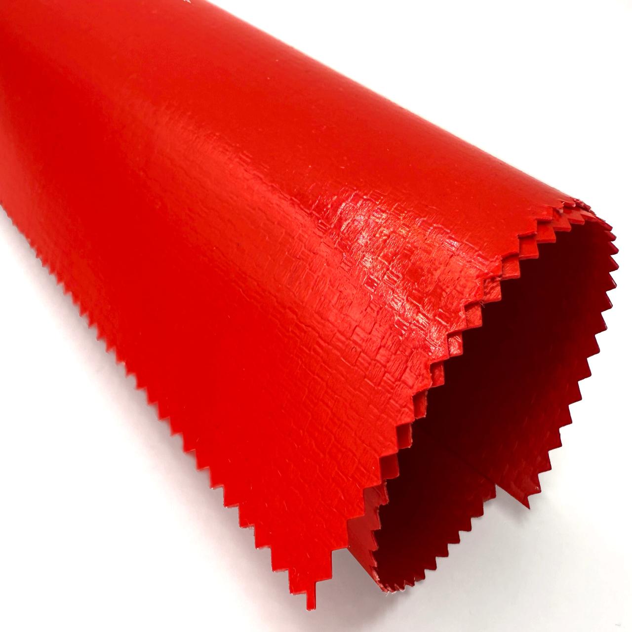 ПВХ ТКАНЬ 630г/м2 красный RAL 3020 гл. -30С 2,5м 65м