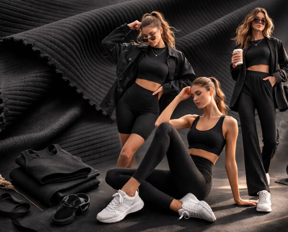 Черные бифлексы в рубчик ДЕКАЯ и ЛАБАРИЯ по специальной цене