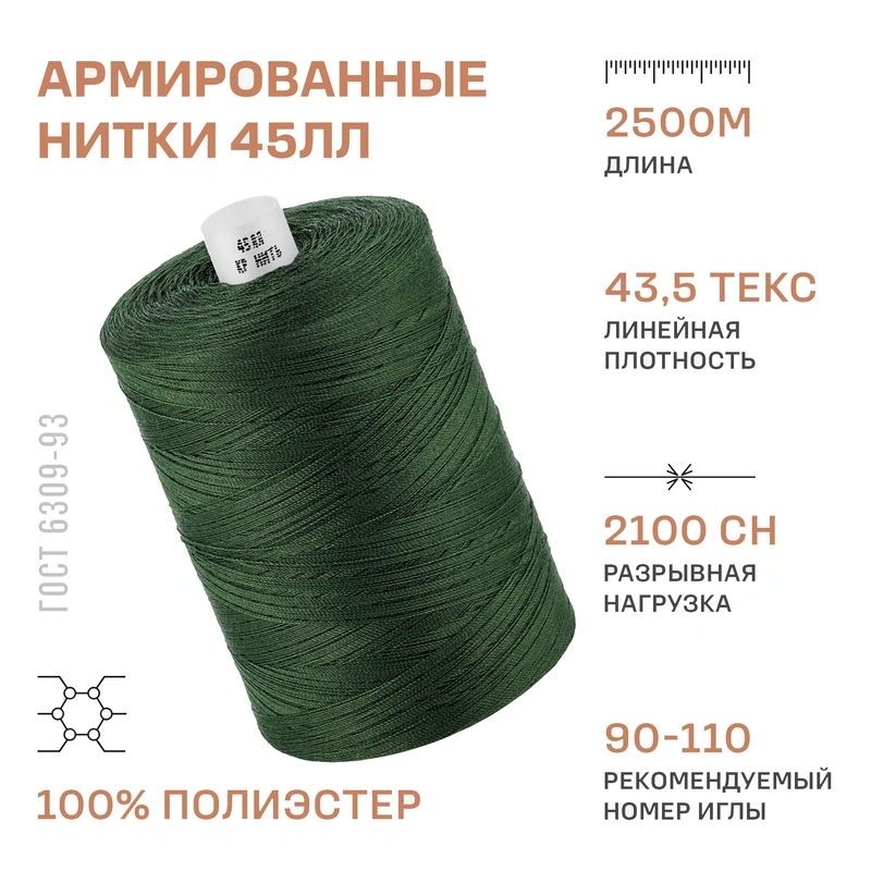 НИТКИ ПНК Красная нить 45ЛЛ 2500м