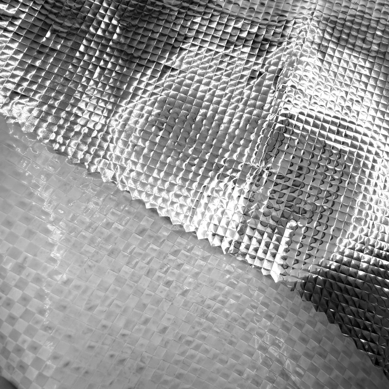 МАТЕРИАЛ ФОЛЬГИРОВАННЫЙ ТАРПАУЛИН Polystar BL 120г/м2 серый -30С 1,5м 100м