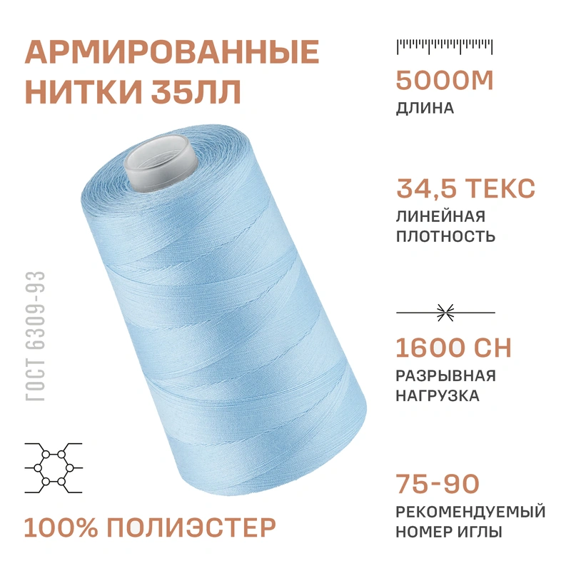 НИТКИ ПНК Красная нить 35ЛЛ 5000м